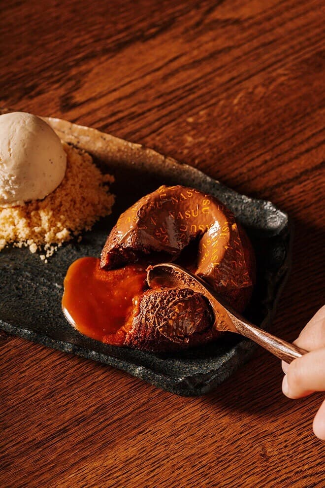 Chocolate fondant dessert